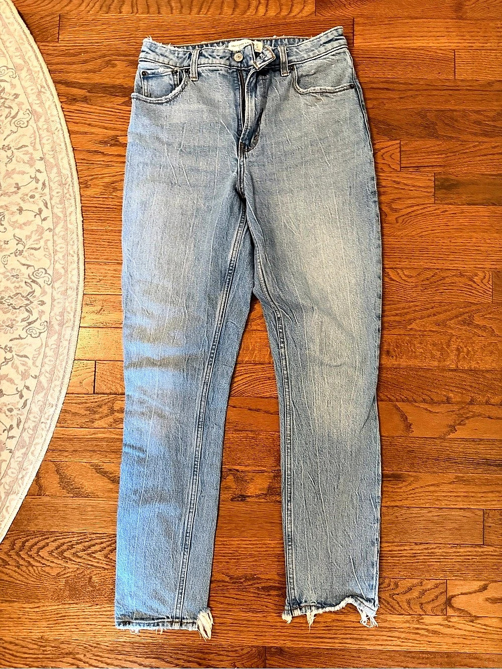 Abercrombie & Fitch Straight Leg Jeans Blue Waist 27
